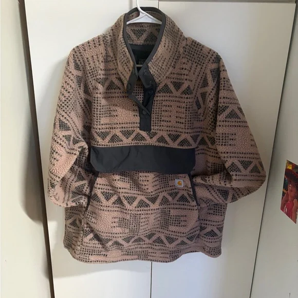 Carhartt Pink and Gray Patterned Fleece - Picture 5 of 8